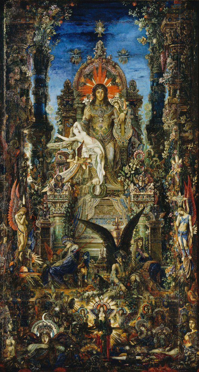 Giove e Semele, 1894-95 da Gustave Moreau