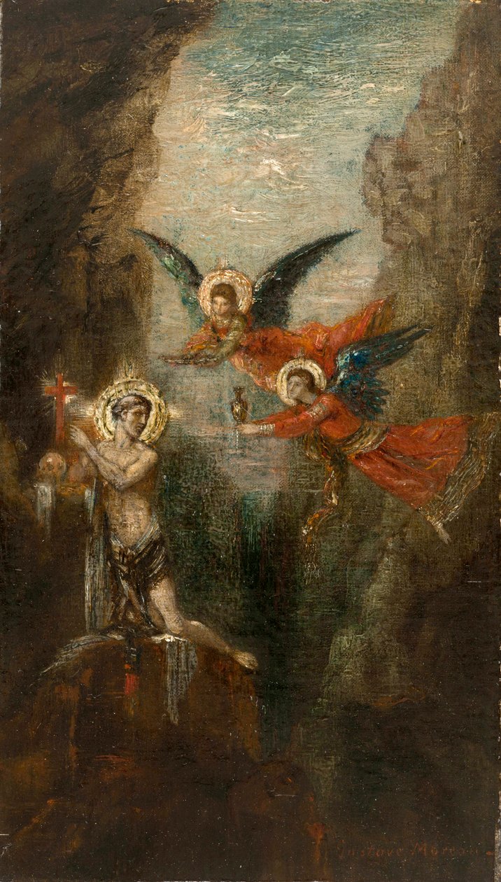 Moreau - Un santo nel deserto, 1879 circa da Gustave Moreau