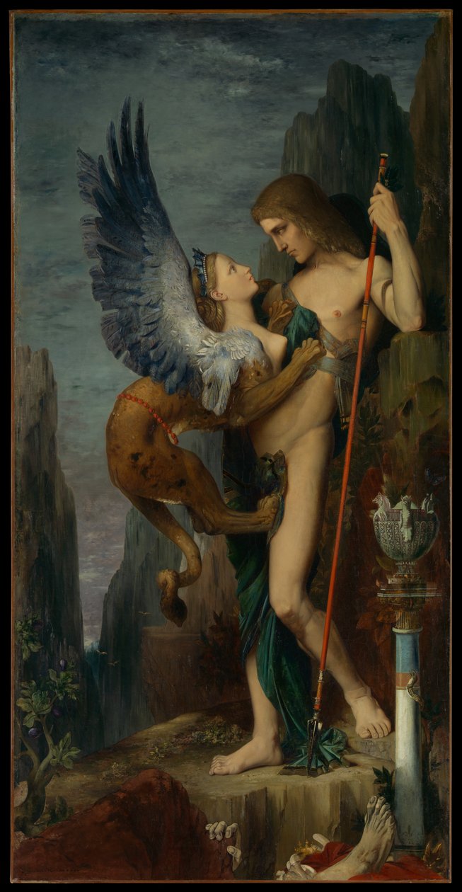 Edipo e la Sfinge da Gustave Moreau