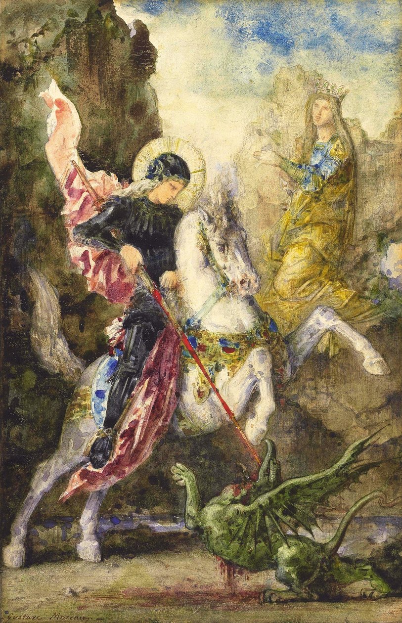 San Giorgio e il drago da Gustave Moreau