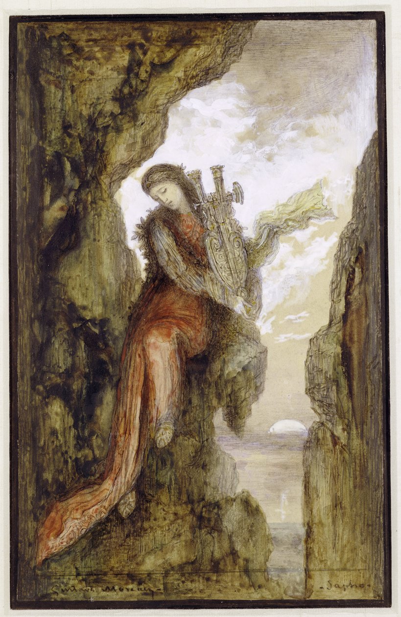 Saffo sulla scogliera da Gustave Moreau