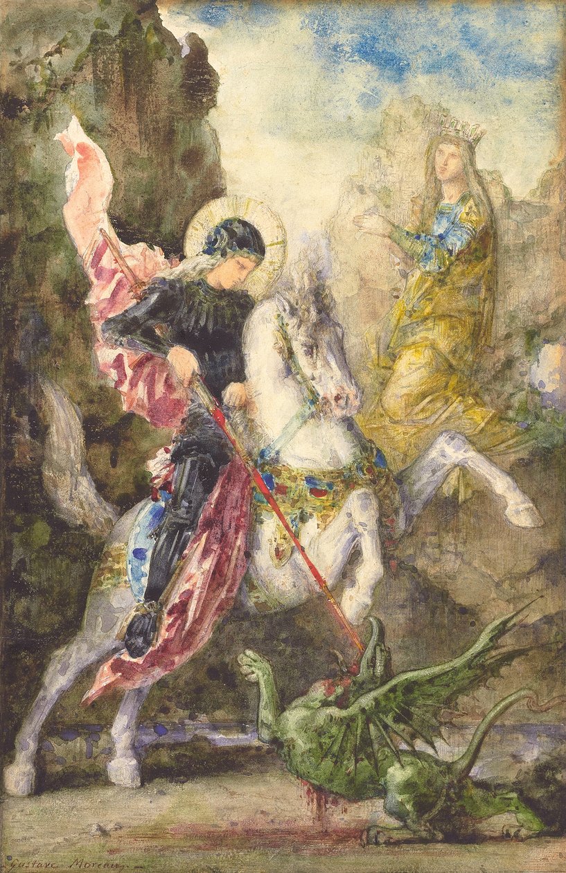 San Giorgio e il drago da Gustave Moreau