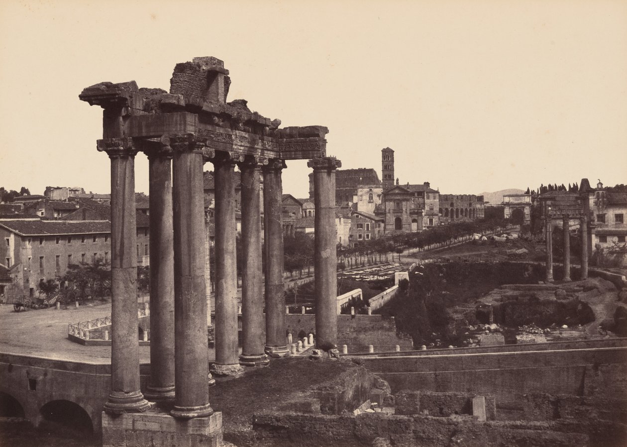 Roma, Vue Prise au Forum (Roma, veduta del Foro),1858-1859 (foto) da Gustave de Beaucorps