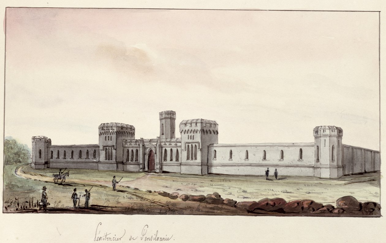 Penitenziario in Pennsylvania, 1831 da Gustave de Beaumont