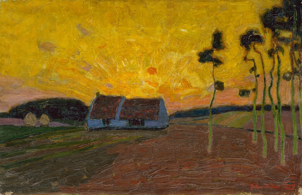 Paesaggio a Sint-Martens-Latem da Gustave de Smet