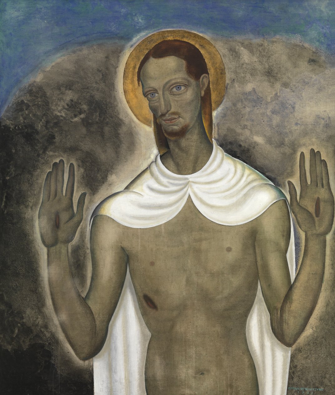 Cristo mostra le sue ferite da Gustave Van de Woestyne