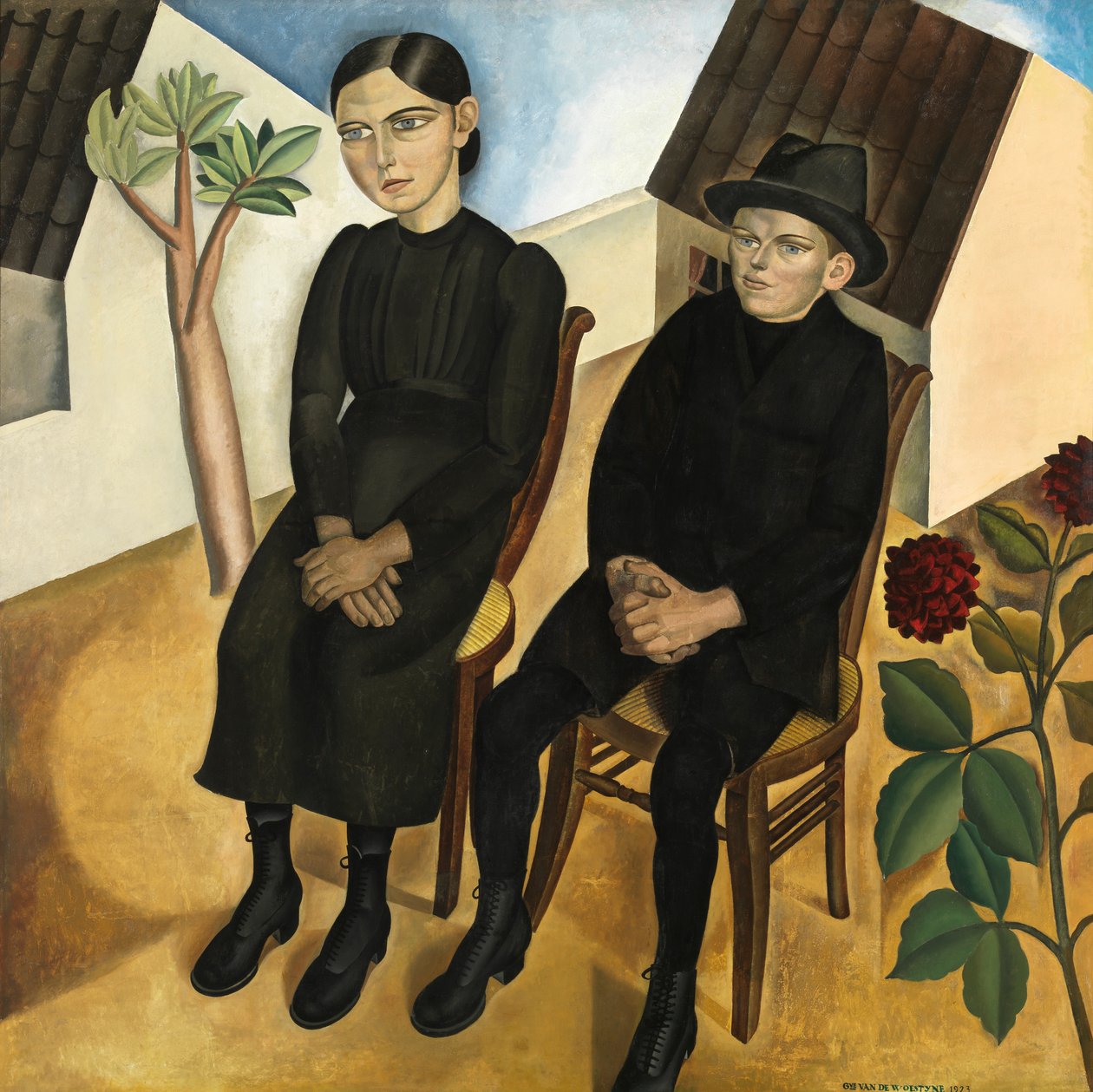 Gaston e sua sorella da Gustave Van de Woestyne