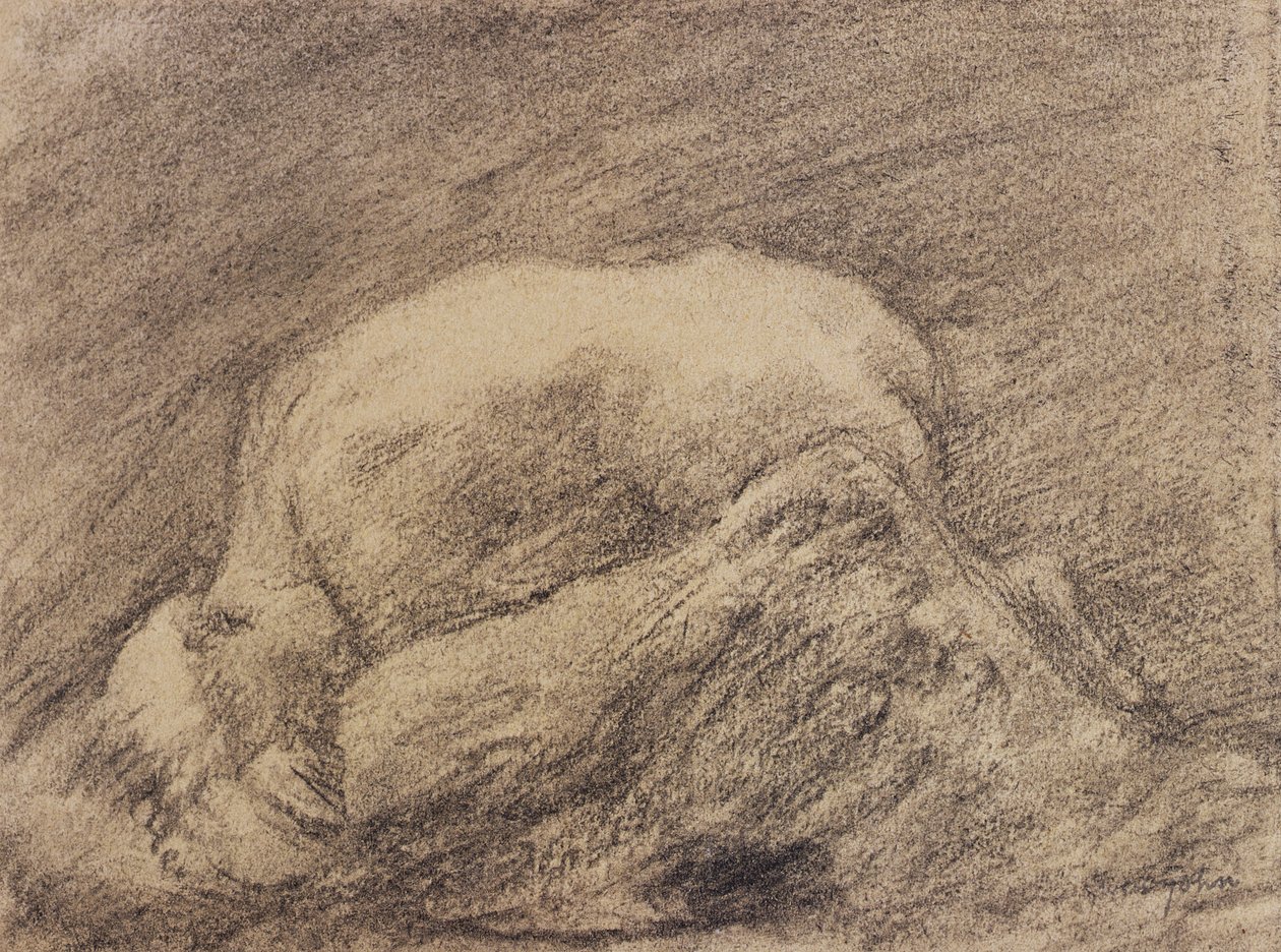 Studio della Danaide di Rodin nel suo studio da Gwen John