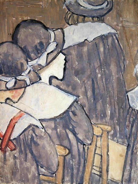 Bambini in una chiesa da Gwen John