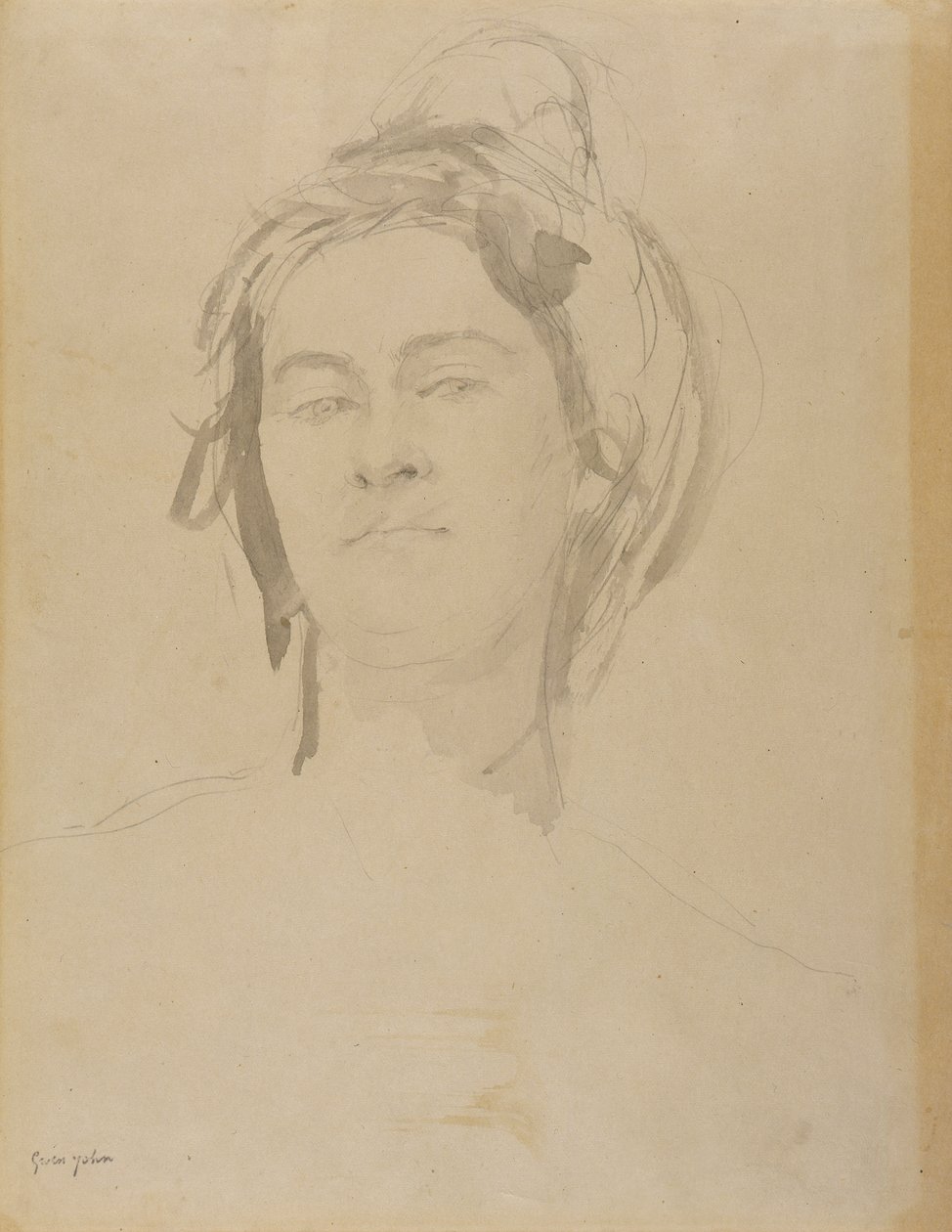 Testa di una Giovane Donna da Gwen John