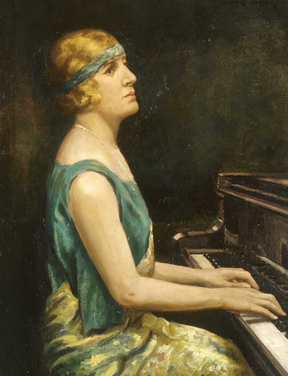 Marie Novello (olio su tela) da Gwynedd M. Hudson
