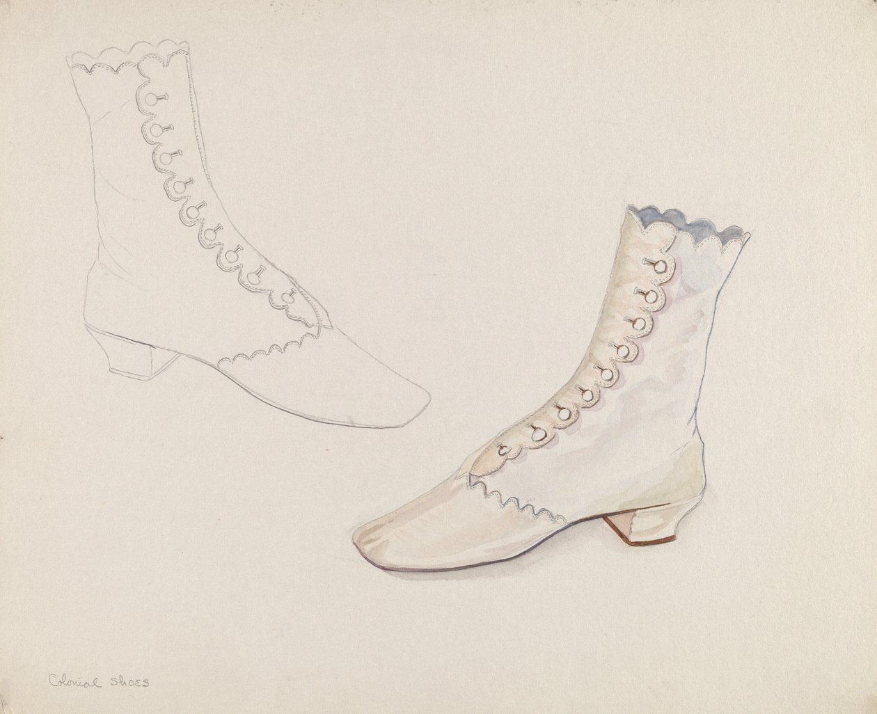 Scarpe da Matrimonio Quacchero, c. 1936 da Gwyneth King