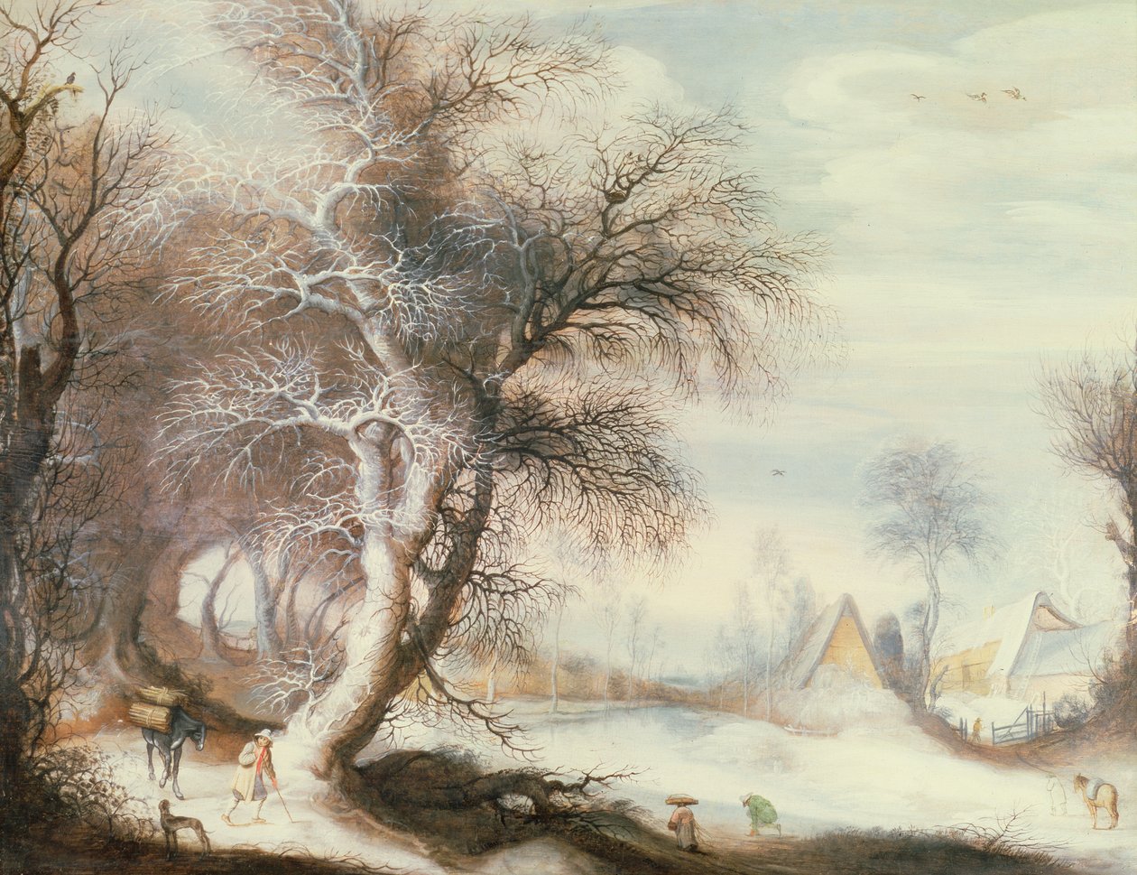 Paesaggio invernale da Gysbrecht Lytens or Leytens