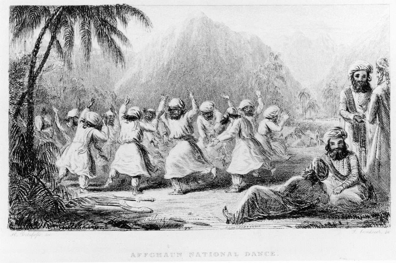 Danza nazionale afgana, frontespizio del Volume II di 