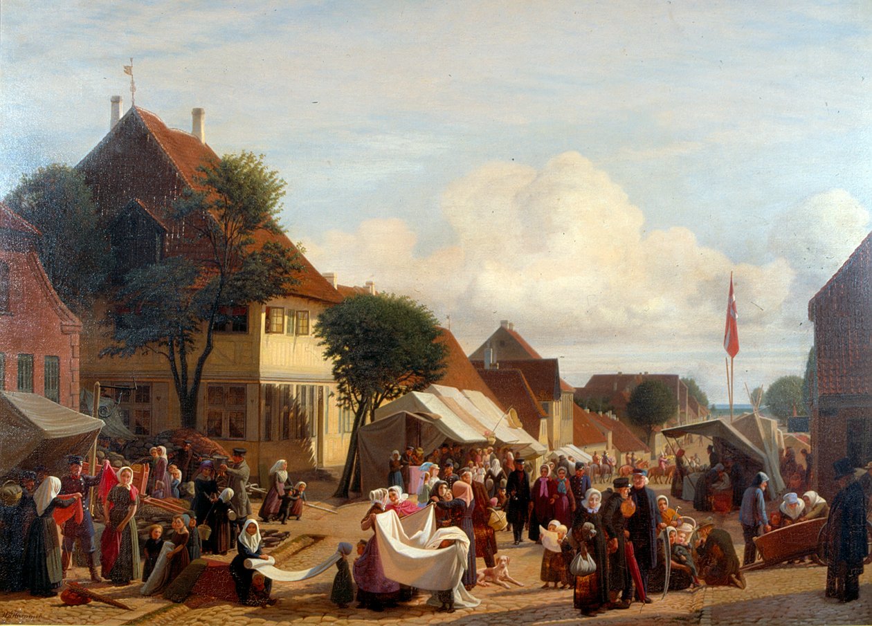 Un giorno di mercato a Fredericia da H.J. Hammer