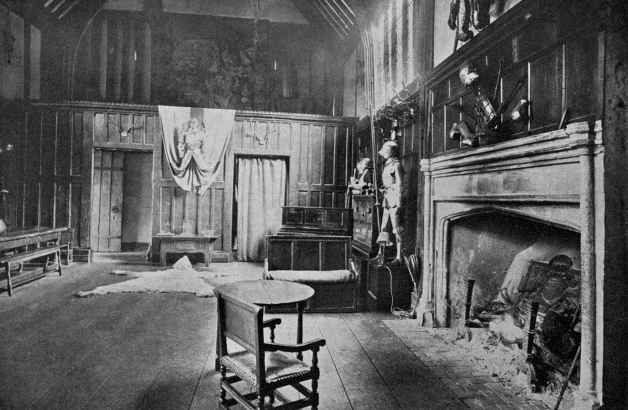 La grande sala, Ockwells Manor, 1924-1926 da HN King