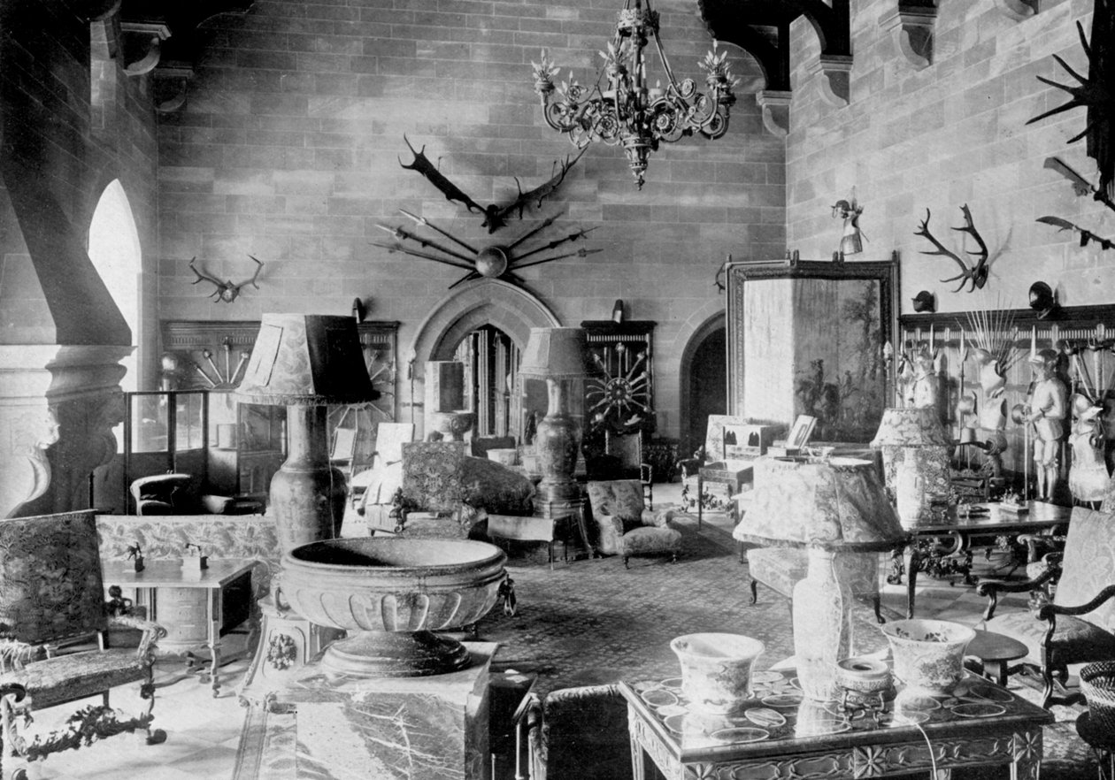 La Grande Sala, Castello di Warwick, 1924-1926 da HN King