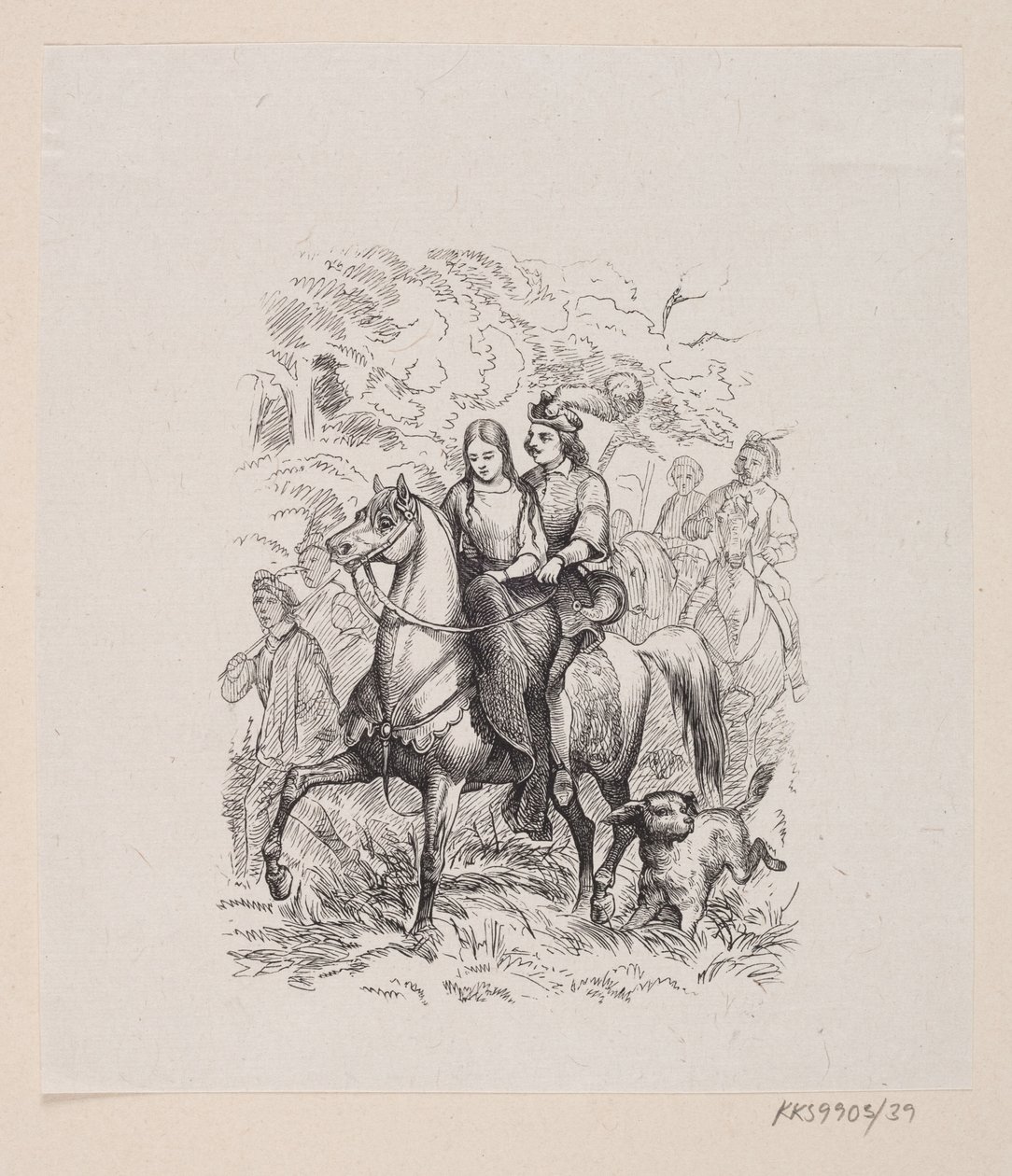 Illustrazione per "I cigni selvatici" in H.C. Andersen, "Fiabe e Storie", Volume 1 da H.P. Hansen