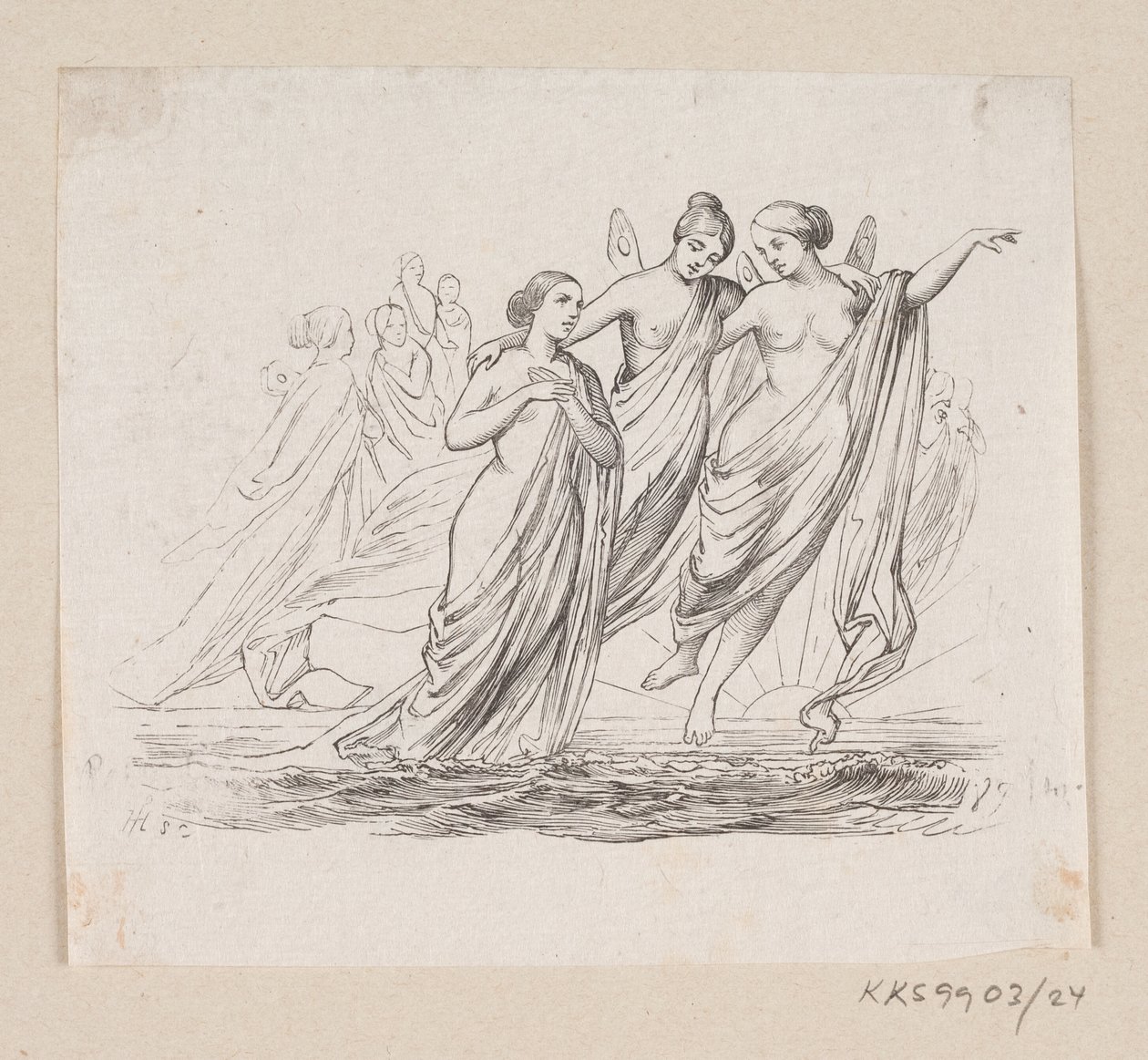 Illustrazione per "La Sirenetta" in H.C. Andersen, "Fiabe e Storie", Volume 1 da H.P. Hansen