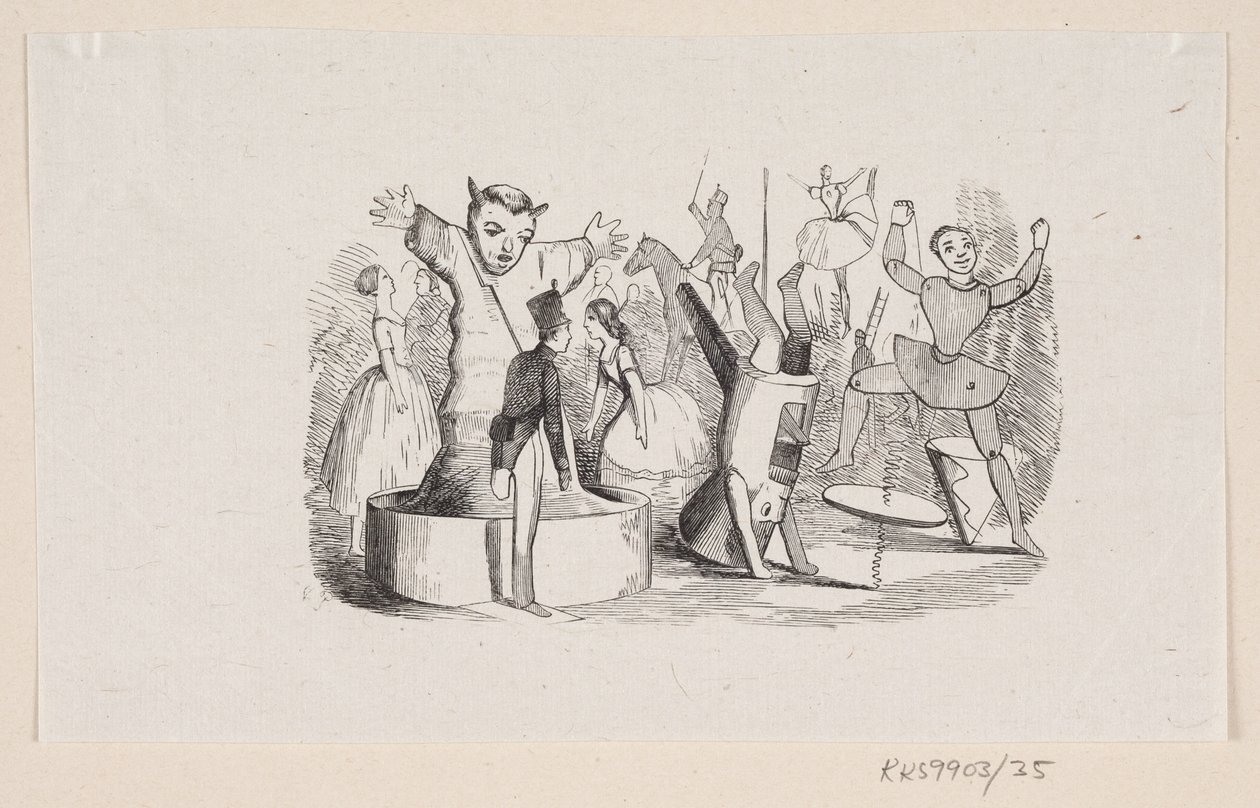 Illustrazione per "Il Soldatino di Piombo" in H.C. Andersen, "Fiabe e Storie", Volume 1 da H.P. Hansen