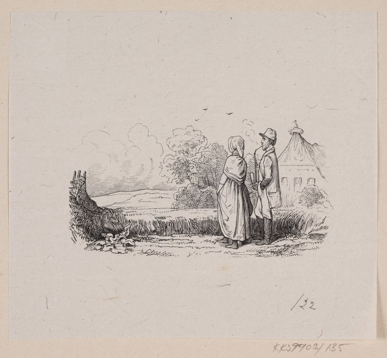 Illustrazione per "Il lino" in H.C. Andersen, "Fiabe e storie", Volume 2 da H.P. Hansen