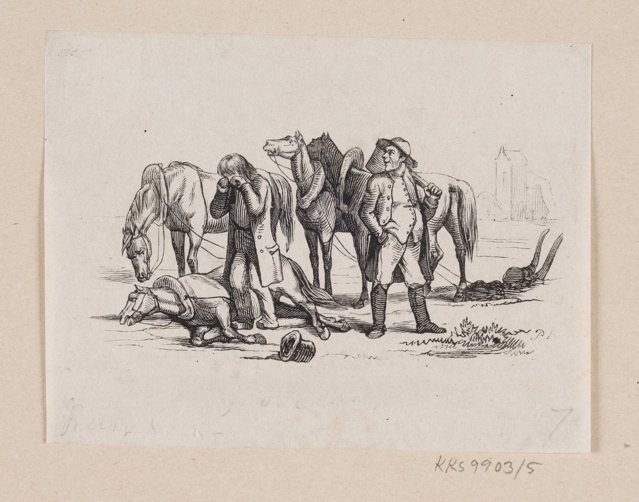 Illustrazione per "Il piccolo Claus e il grande Claus" in H.C. Andersen, "Fiabe e storie", Volume 1 da H.P. Hansen
