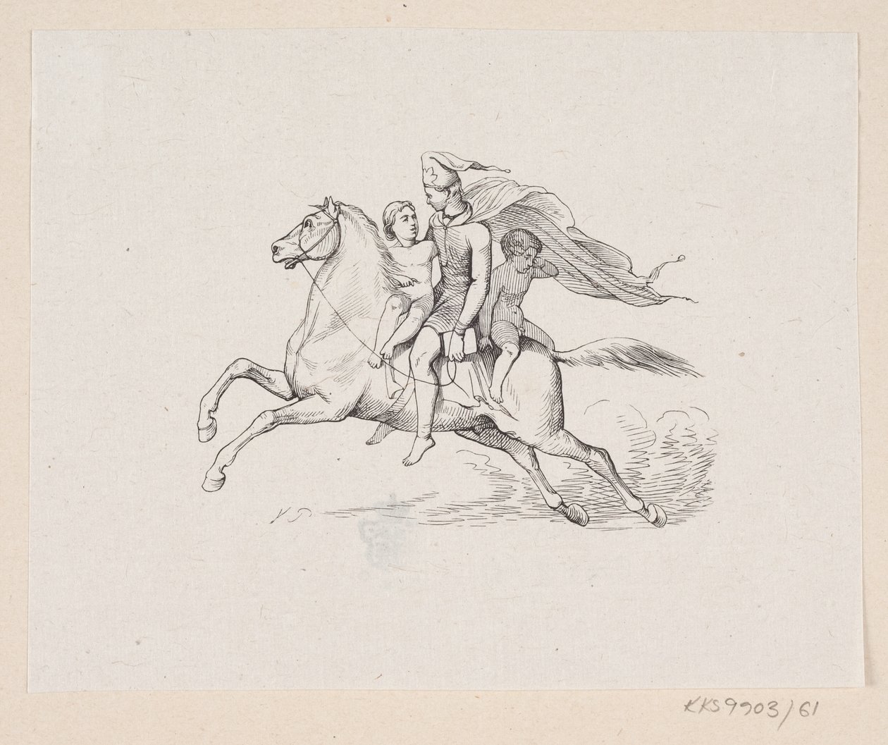 Illustrazione per "Ole Lukøje" in H.C. Andersen, "Fiabe e Storie", Volume 1 da H.P. Hansen