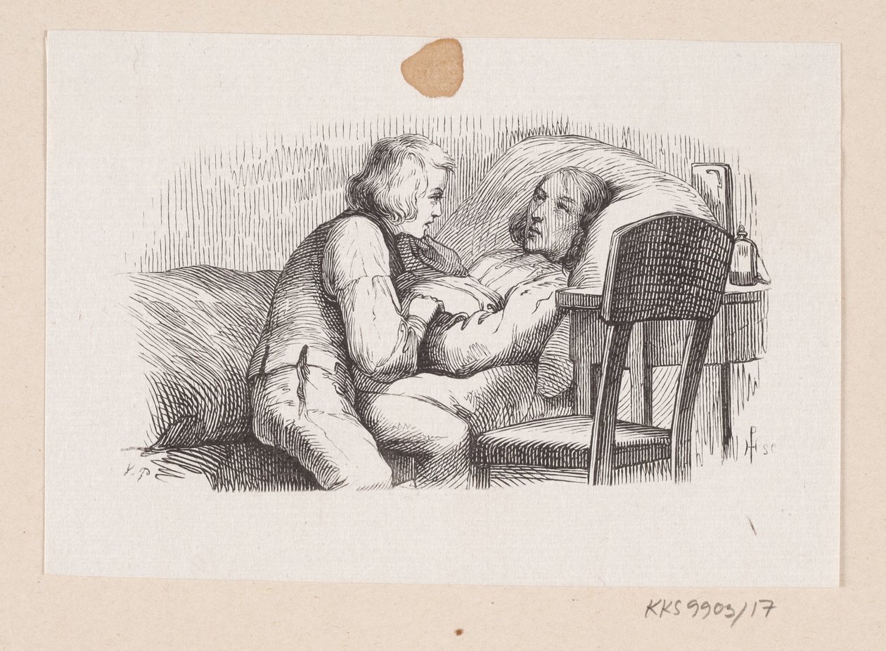 Illustrazione per "Il compagno di viaggio" in H.C. Andersen, "Fiabe e storie", Volume 1 da H.P. Hansen