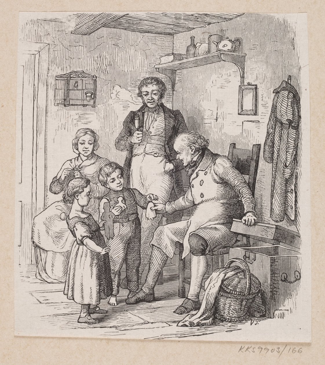 Illustrazione per "Sotto il salice" in H.C. Andersen, "Fiabe e storie", Volume 2 da H.P. Hansen
