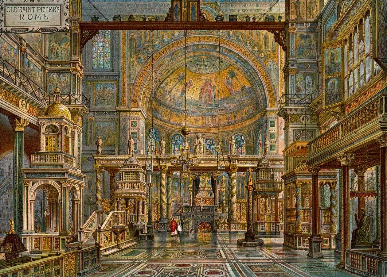 Restauro della Vecchia Basilica di San Pietro, Roma da HW Brewer
