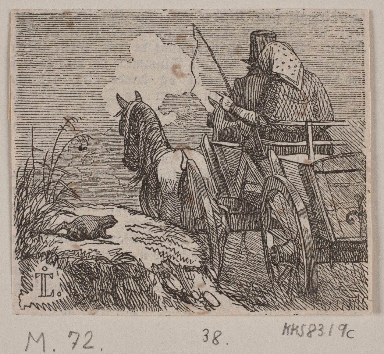Illustrazione per "La levatrice e il troll" da H. C. Henneberg