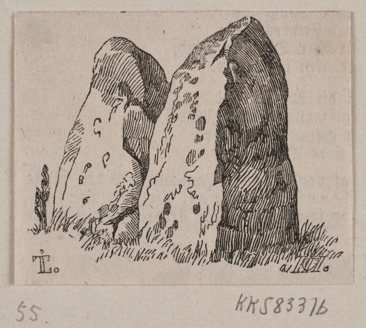 Illustrazione per "Monumenti di pietra" da H. C. Henneberg