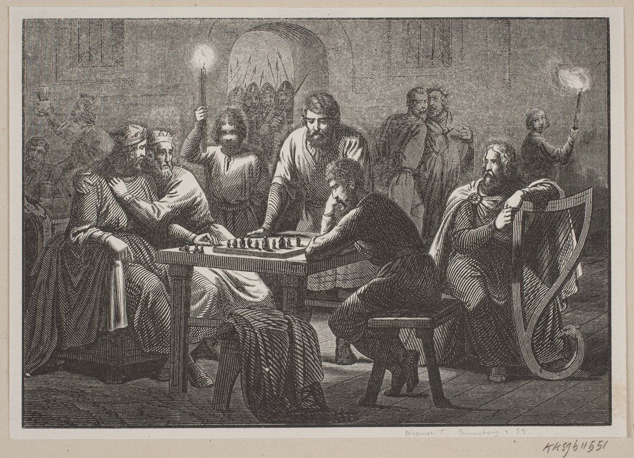 Illustrazione per la storia della Danimarca di Fabricius da H. C. Henneberg