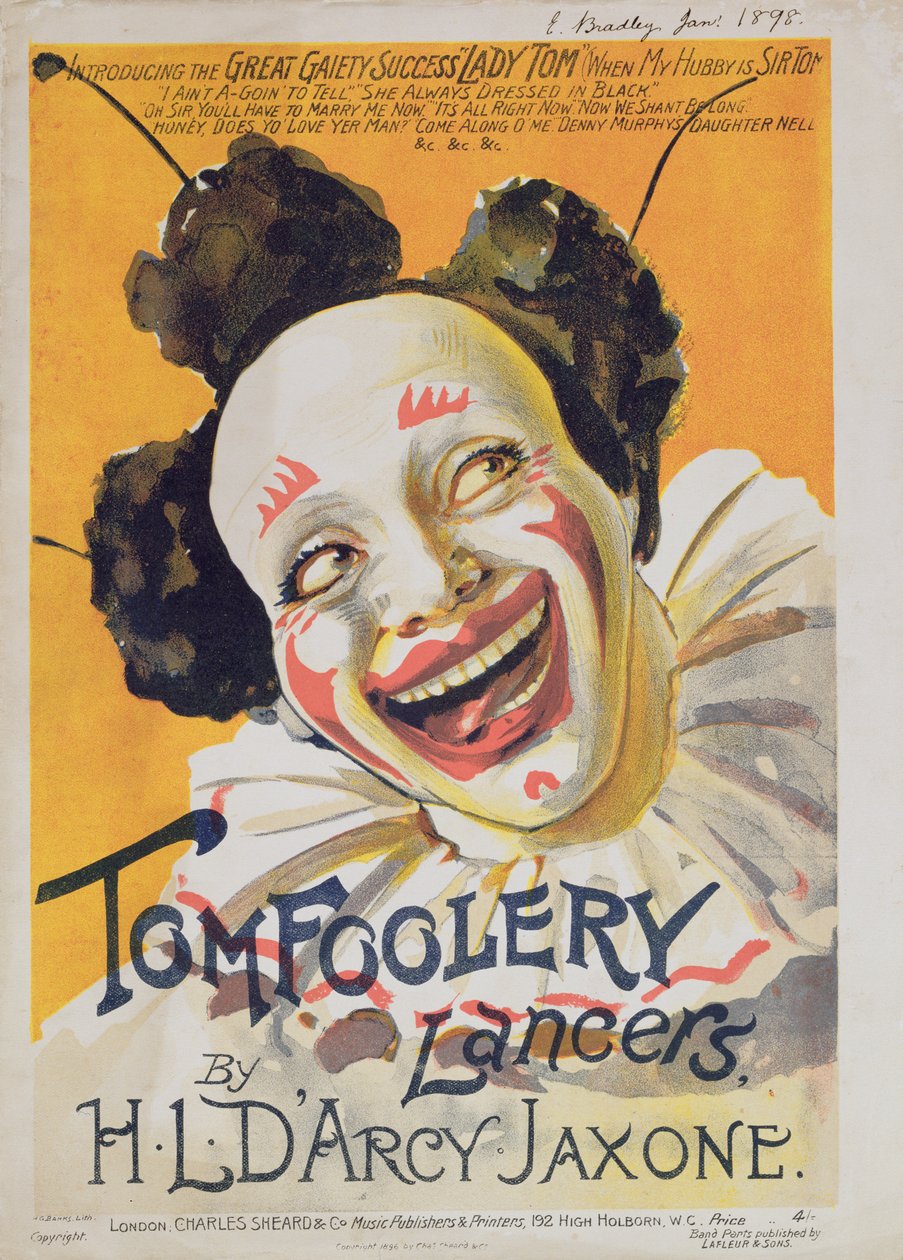 Copertina della partitura musicale per 