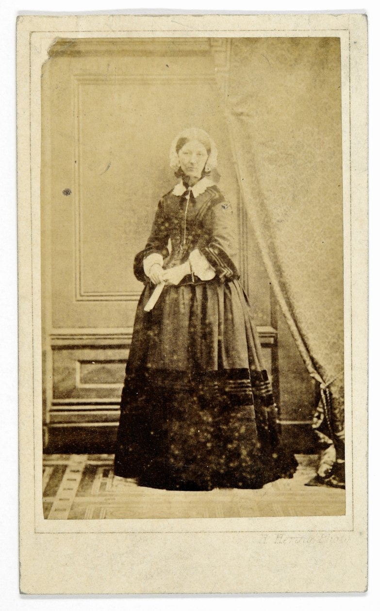 Carte-de-visite di Florence Nightingale, c.1858 da H. Hering