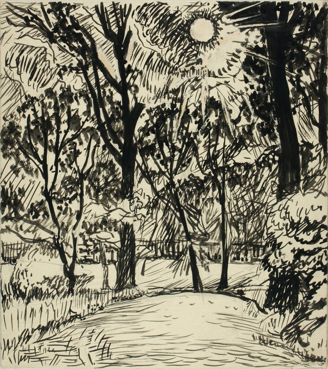 (Sentiero illuminato dal sole) da H. Lyman Sayen