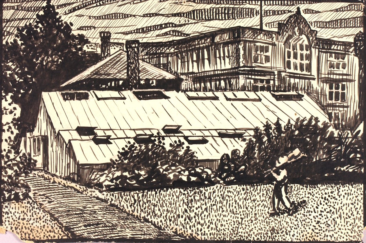 Senza titolo (Figura ed edifici) da H. Lyman Sayen