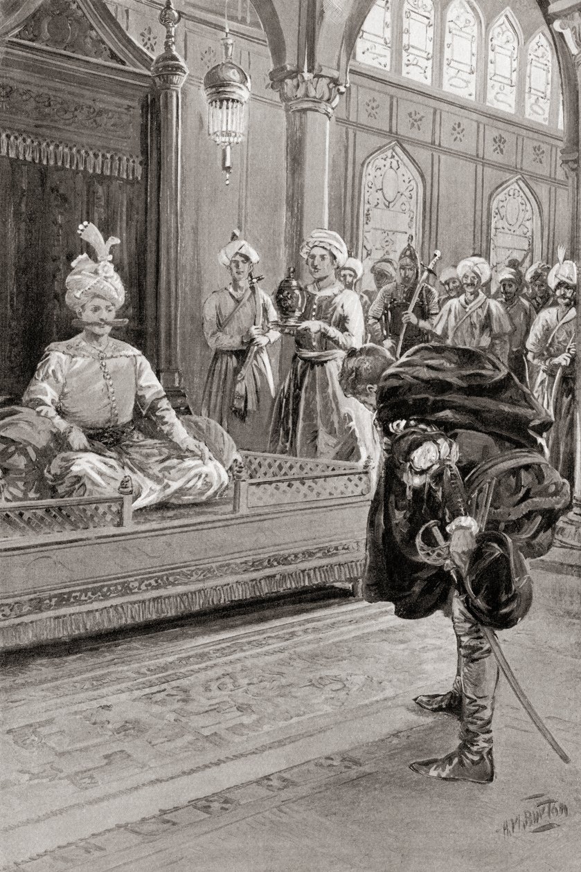 Sir Anthony Shirley visita la corte di Shah Abbas il Grande, Persia nel 1599, da Hutchinson