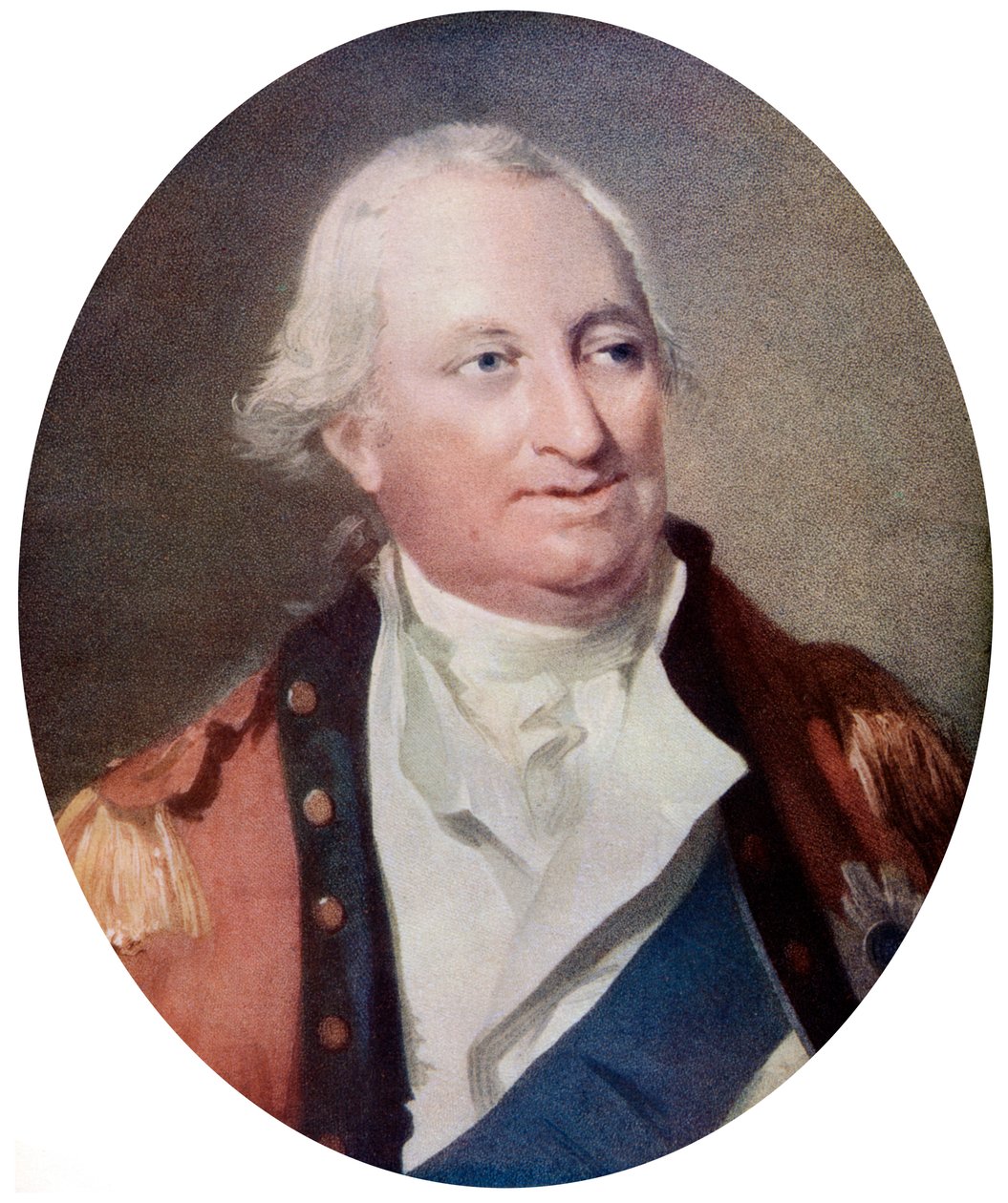 Charles Cornwallis, 1° Marchese Cornwallis, comandante militare inglese, fine XVIII secolo, c1920 da H Ogborne