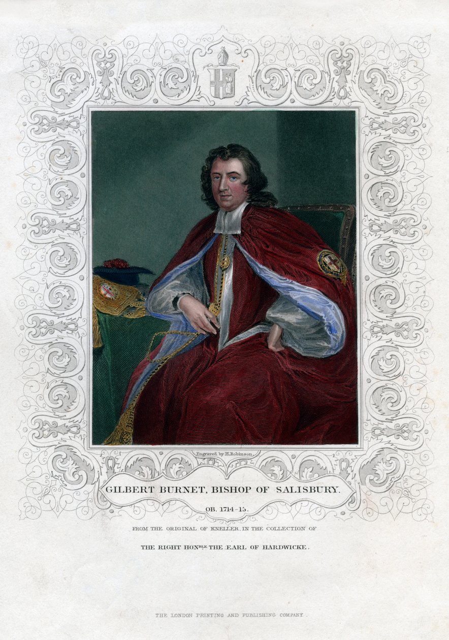 Gilbert Burnet, teologo e storico scozzese da H. Robinson