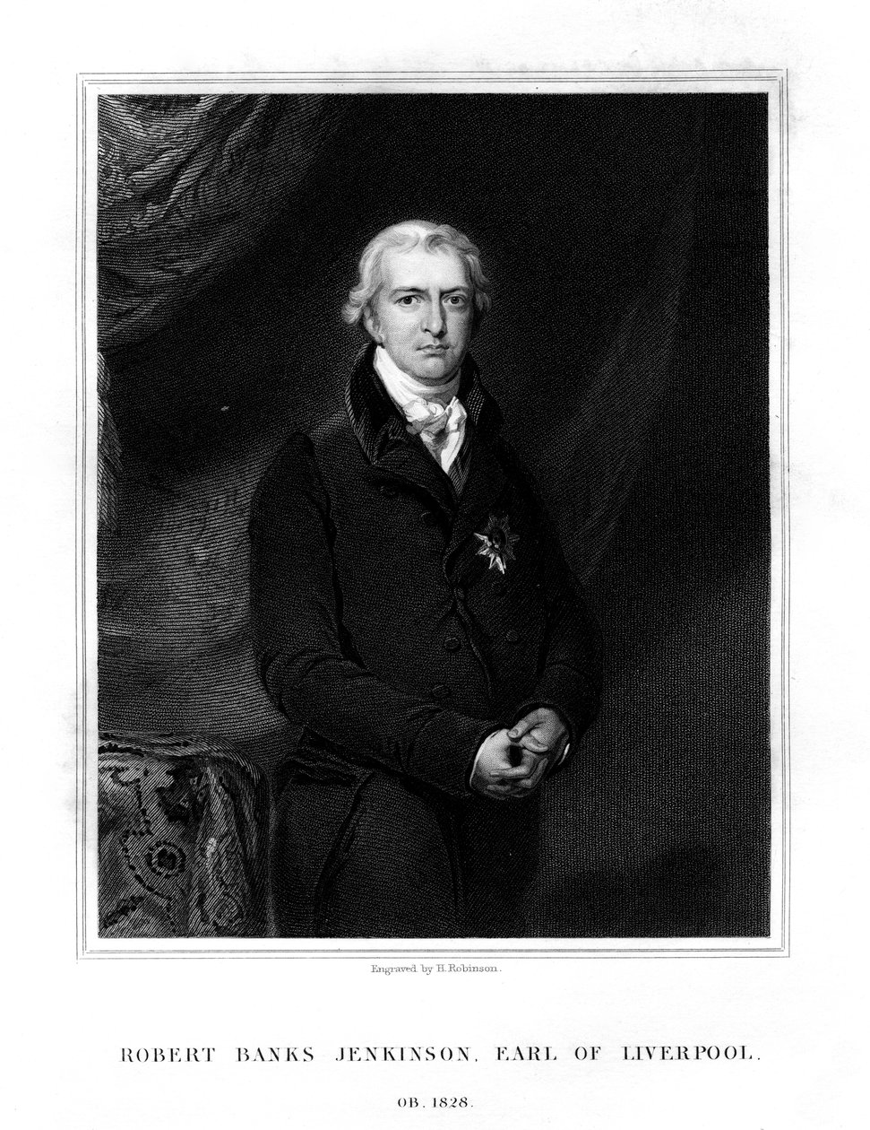 Robert Banks Jenkinson, 2° Conte di Liverpool, Primo Ministro del Regno Unito da H. Robinson