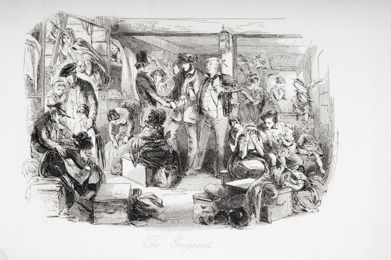 Gli emigranti, illustrazione da 
