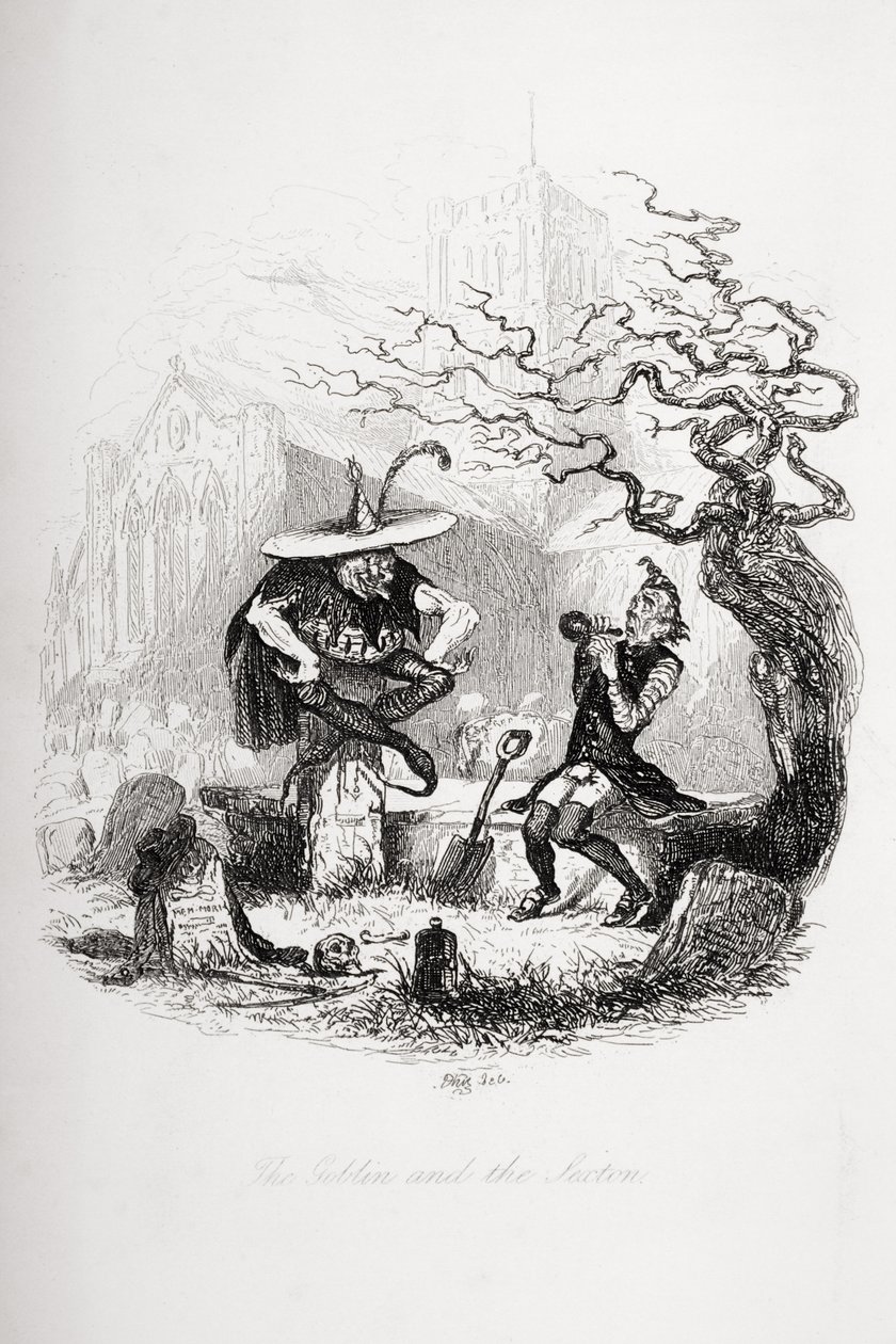 Il goblin e il sagrestano, illustrazione da 