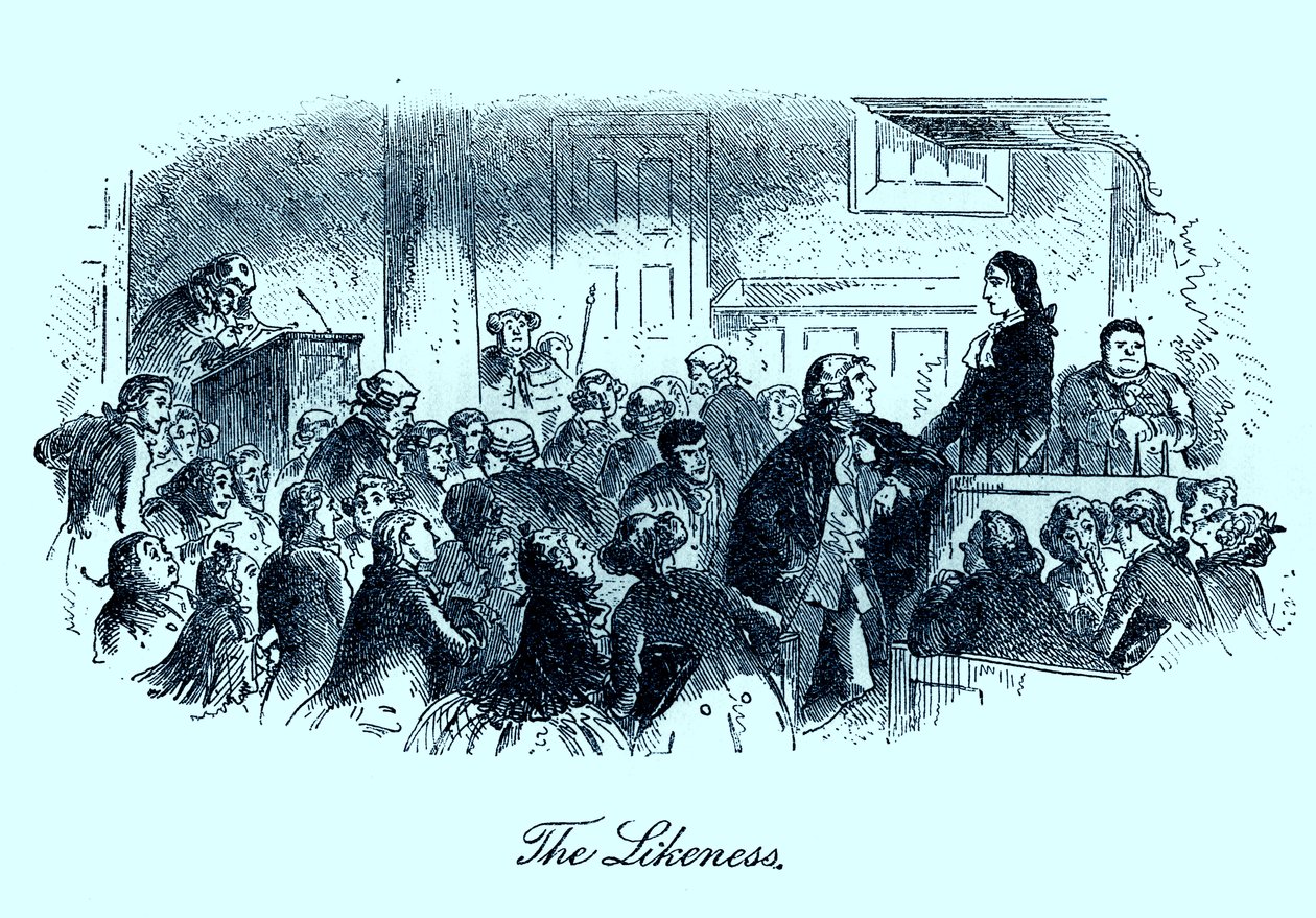 Una storia di due città di Charles Dickens da Hablot Knight Browne