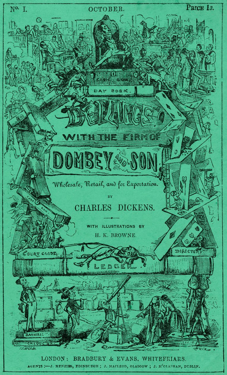 Charles Dickens - Dombey e Figlio da Hablot Knight Browne