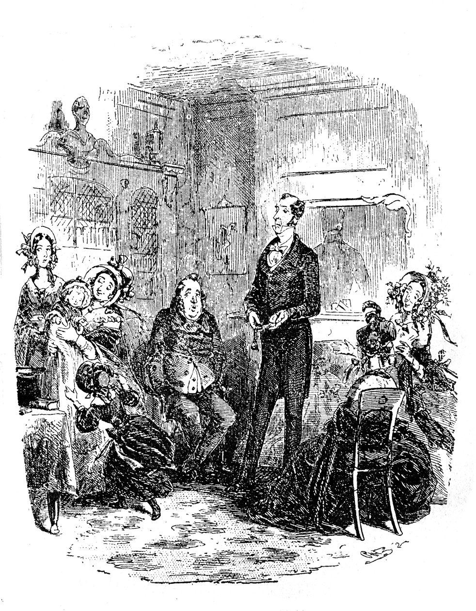 Dombey e Figlio di Charles Dickens da Hablot Knight Browne