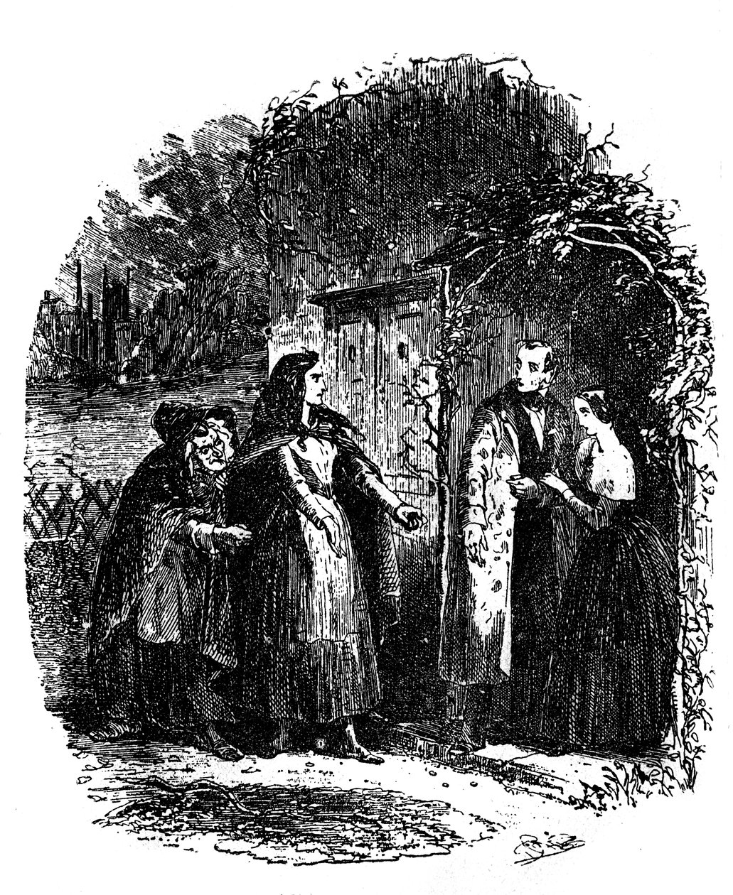 Dombey e Figlio di Charles Dickens da Hablot Knight Browne