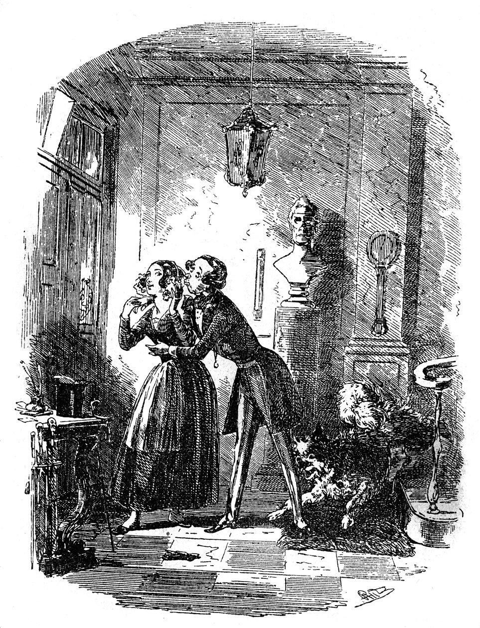 Dombey e figlio di Charles Dickens da Hablot Knight Browne