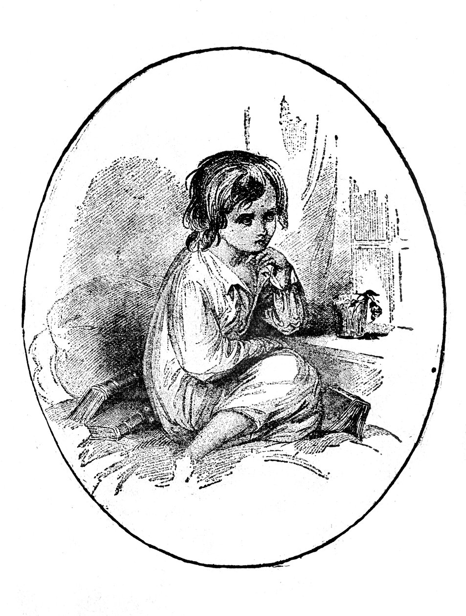 Il Piccolo Paul da Dombey e Figlio da Hablot Knight Browne