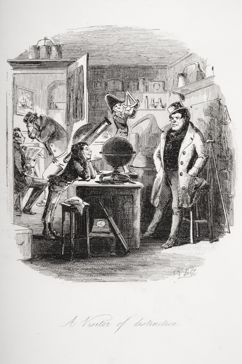 Un visitatore di distinzione, illustrazione da 
